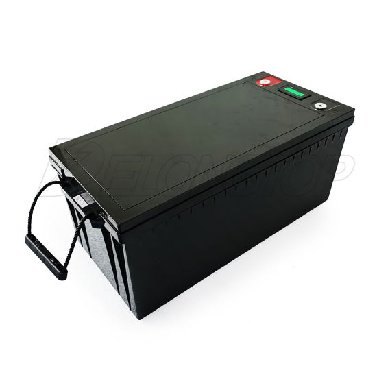 Deep Cycle 2000 Zykluszeiten LiFePO4 12V 300ah Solar Energy System Batterie mit LED für EV