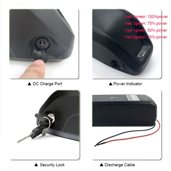 52 Volt Ebike Batterie 52V 17.5ah Lithium Batterie für 1500W elektrische Fahrradbatterie