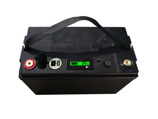 12V 100ah Deep Cycle Lithium-Ionen-LiFePO4-Akku mit ABS-Gehäuse APP Bluetooth-Steuerung