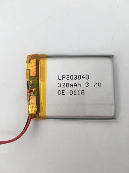 3,7 V ultradünner 303040 Lithium-Polymer-Akku für Bluetooth-Headset