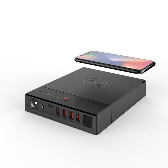 Drahtlose Powerbank mit großer Kapazität 40000mAh 12V 4 USB-Ausgang Auto-Starthilfe