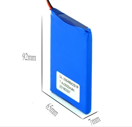 7.4V 3000mAh wiederaufladbarer Lithium-Polymer-Akku Lipo-Akku mit PCM