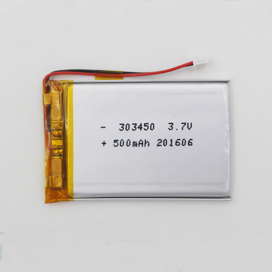 3.7V 500mAh Lipo Batterie wiederaufladbare Lithium-Ionen-Polymer-Batteriezelle 303450