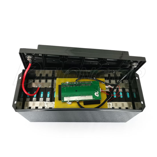 Deep-Cycle-Batterie LiFePO4 12V 300ah Li-Ionen-Tithium-Batterie mit Kunststoffgehäuse, eingebaut in BMS