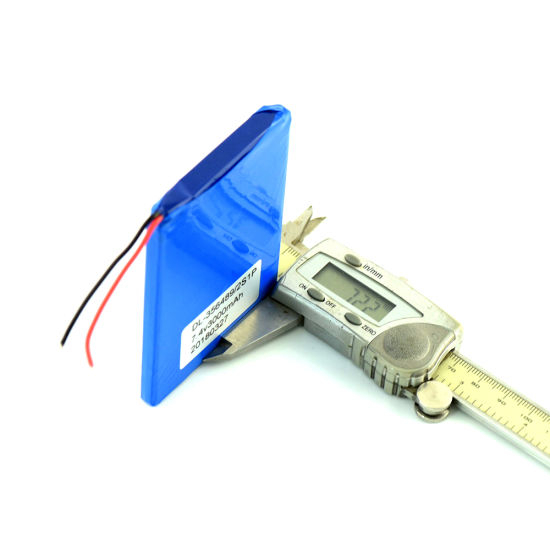 7,4 V 3000 mAh wiederaufladbarer Lithium-Polymer-Akku mit PCM und Drähten