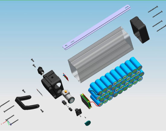 Fabrik OEM wiederaufladbare 18650 Lithium-Ionen-Batterie Li-Ion 36V 20.8ah elektrische Fahrradbatterien Pack