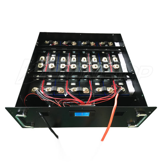 Deep Cycle 10kwh LiFePO4 Lithium Batterie 51,2V 48V Solar Rack Batterie mit 100A BMS