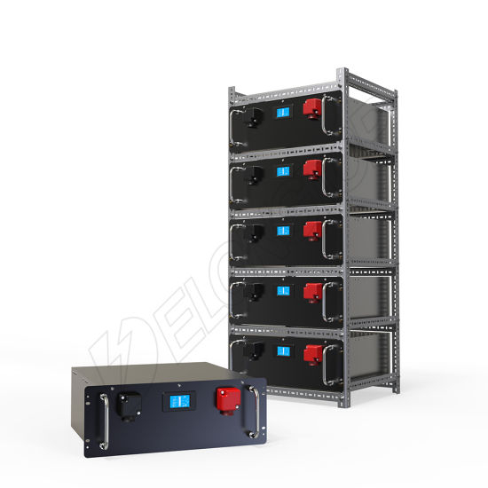 Solarsystem 5kwh Lithium-Ionen 48V 100ah LiFePO4 Batteriebank zum parallelen Bauen einer 20kwh 48V 400ah 500ah 600ah Batterie