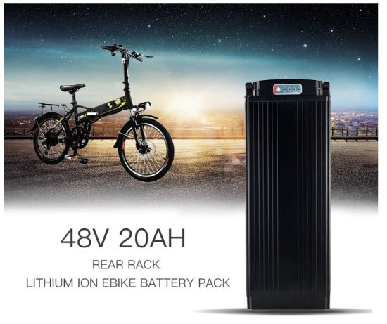 Gepäckträgerbatterie 48V 20ah Lithium-Ionen-Elektrofahrrad 48V 1500W Ebike-Batterie für E-Bike