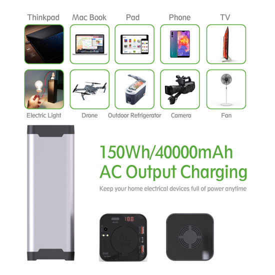 Ce bestanden schnell aufladende multifunktionale Energiebanken 40000mAh tragbare mobile Energiebank mit Gleichstromausgang