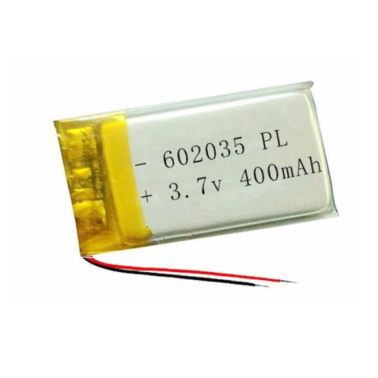 Wiederaufladbarer 602035 3,7 V 400 mAh Lithium-Polymer-Akku mit PCM