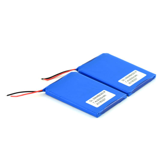 7,4 V 3000 mAh wiederaufladbarer Lithium-Polymer-Akku mit PCM und Drähten