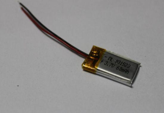 3 mm dicke 3,7 V Li-Polymer-Batteriezelle für Bluetooth