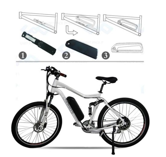 48 Volt Ebike Batterie 48V 15ah Elektrofahrradbatterie für 750W Fahrrad