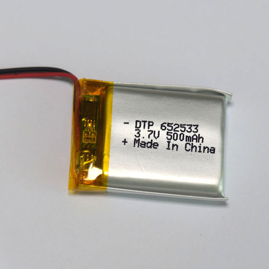 Wiederaufladbare Lipo Batteriezelle 500mAh 3,7V Polymerbatterie mit PCM 652533