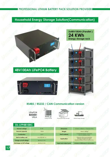 48V 100ah LiFePO4 Batteriepack mit 3,2V 100ah prismatischer LiFePO4 Batteriezelle für Solarstrombatterie
