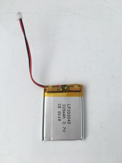 3,7 V ultradünner 303040 Lithium-Polymer-Akku für Bluetooth-Headset